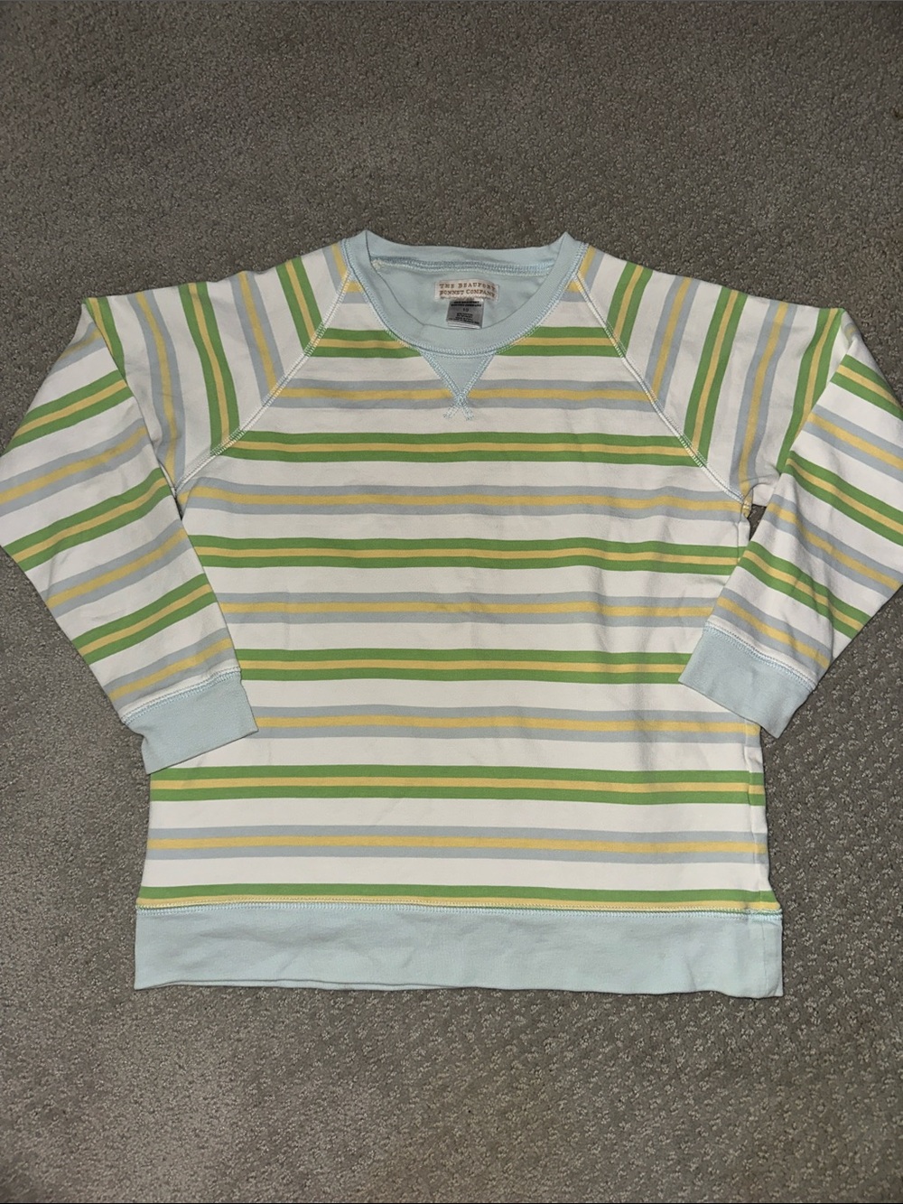 Like new! TBBC Striped Crewneck Sweater size 10